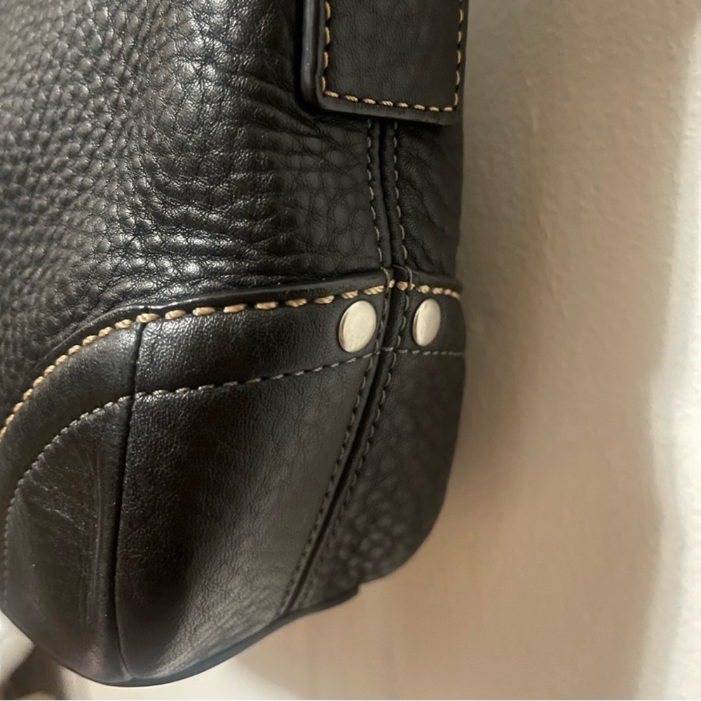 Coach Vintage Shoulder Black Leather Bag - Picture 5 of 10